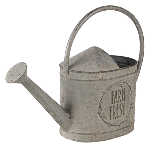 Dekorativní šedá retro konev Fresh farm - 45*16*33 cm - Clayre & Eef