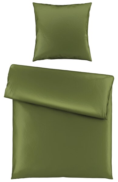 POVLEČENÍ, satén, tmavě zelená, 135/200 cm Novel - Online Only povlečení, Online Only