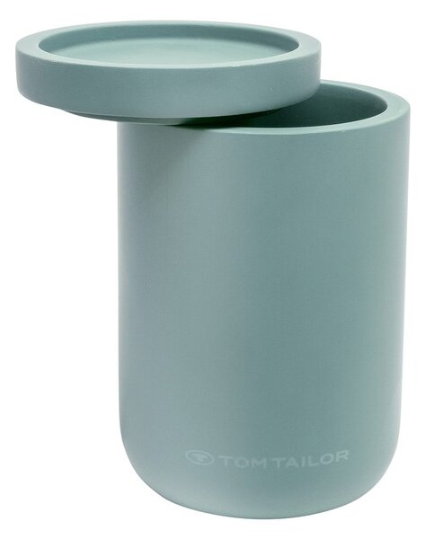 Zelený koupelnový organizér na vatové tampony z polyresinu Tom Tailor T-Color Bath – Wenko