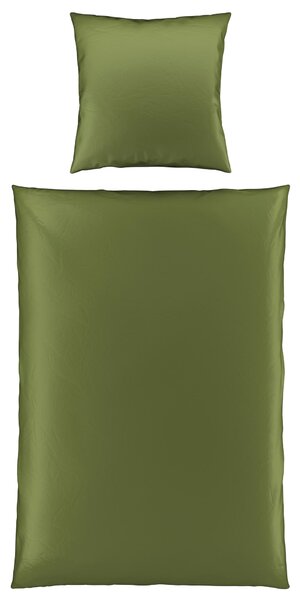 POVLEČENÍ, satén, tmavě zelená, 135/200 cm Novel - Online Only povlečení, Online Only