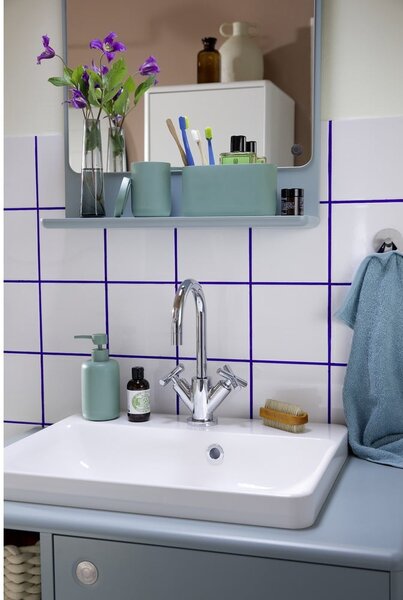 Zelený koupelnový organizér na vatové tampony z polyresinu Tom Tailor T-Color Bath – Wenko