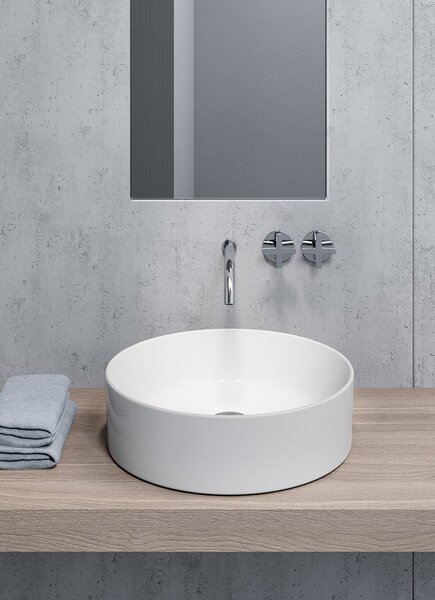 GSI Sapho, KUBE X keramické umyvadlo na desku prùmìr 45 cm, bílá ExtraGlaze
