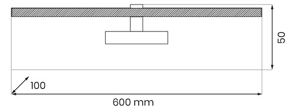 Nástěnné LED svítidlo Prado, 1x LED 11w, 3000k, ch
