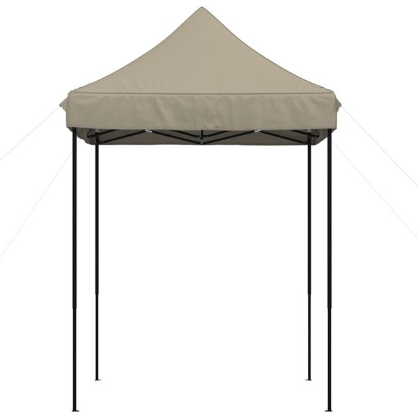 Skládací party stan pop-up taupe 200 x 200 x 306 cm