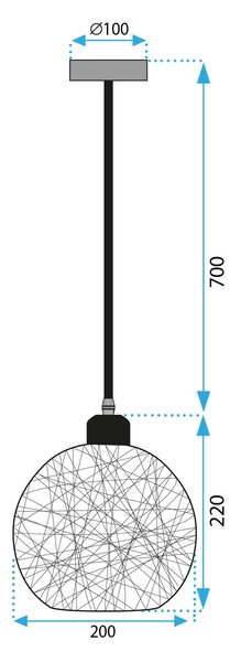 Toolight Stropní svítidlo APP1320-1CP