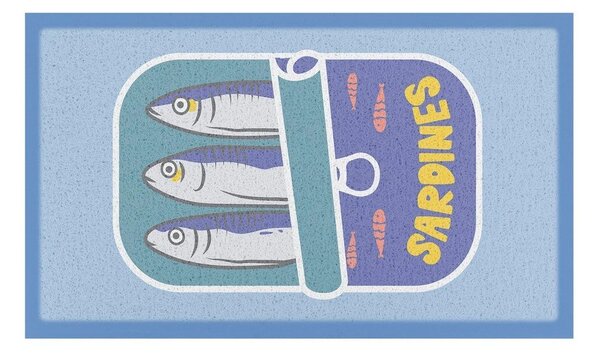 Rohožka z recyklovaného plastu 40x70 cm Sardine Tin – Artsy Doormats