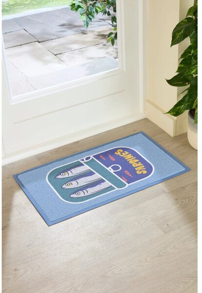 Rohožka z recyklovaného plastu 40x70 cm Sardine Tin – Artsy Doormats