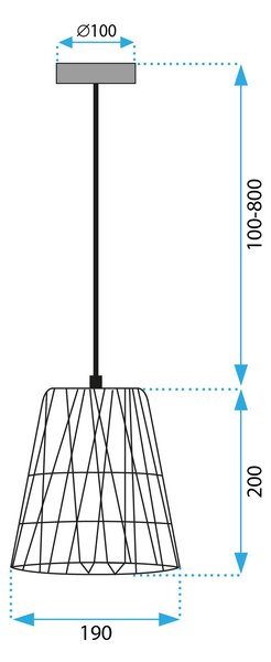 Toolight Stropní svítidlo APP1318-1CP