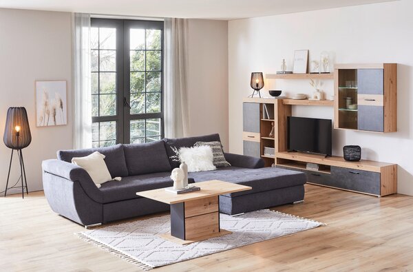 OBÝVACÍ STĚNA dub artisan Carryhome - Kompletní obývací stěny