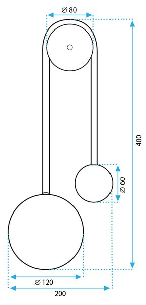 Toolight Toolight, LED nástěnné svítidlo 50cm 5W 4000K 500lm APP1474-CW, zlatá lesklá-černá matná, OSW-03604