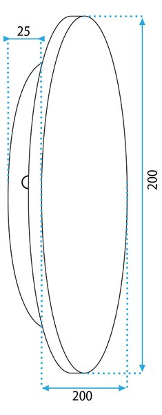 Toolight Toolight, LED nástěnné svítidlo 20cm 12W APP1405-W WOOD, přírodní hnědá, OSW-03086