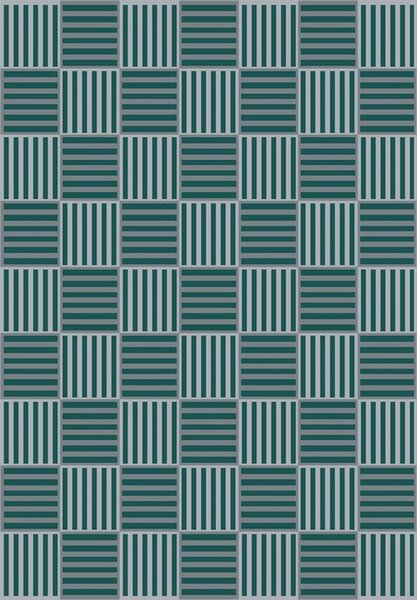 Kusový koberec moderní Agnella Meteo Ankle Stalowy Zelený Rozměr: 160x230 cm
