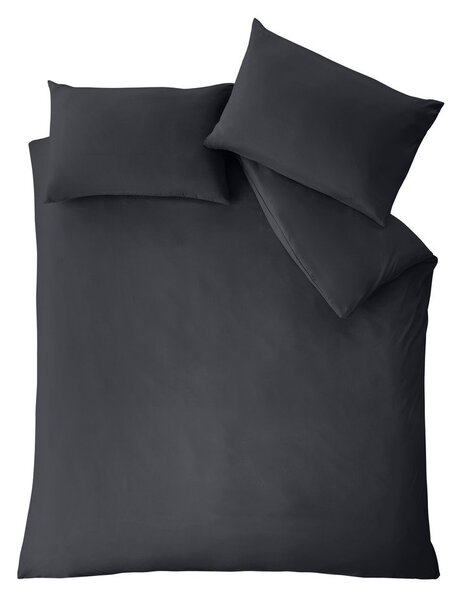 Černé povlečení na jednolůžko 135x200 cm So Soft Non Iron – Catherine Lansfield