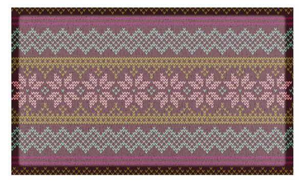 Rohožka z recyklovaného plastu 40x70 cm Fair Isle – Artsy Doormats