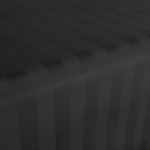 BAMBUSOVÉ PROSTĚRADLO STRIPE 160X240 CM ČERNÉ