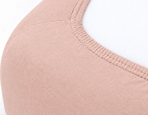 Jersey prostěradlo COMFORT z česané bavlny – starorůžové 90x200 cm