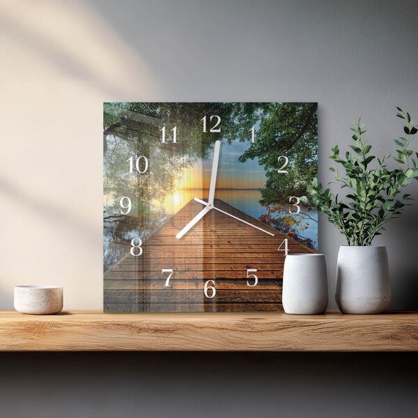 Skleněné hodiny Síť zskb-30x30-00080410