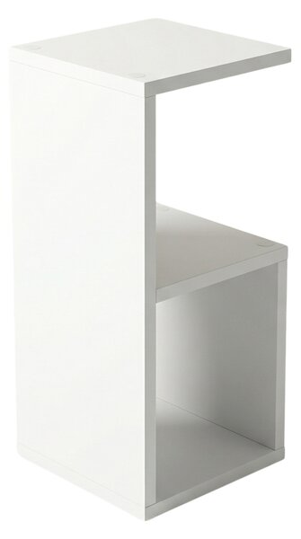 Odkládací stolek KODA, 21 x 21 x 49 cm, bílý