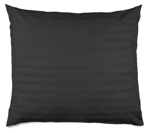 BAMBUSOVÝ POVLAK NA POLŠTÁŘ STRIPE COAL 50X60 CM ČERNÁ