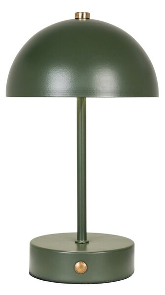Tmavě zelená LED stolní lampa s kovovým stínidlem (výška 25 cm) Holt – House Nordic