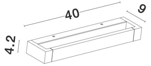 NOVA LUCE nástěnné svítidlo LINE bílý hliník a akryl LED 12W 230V 3000K IP20 9117312