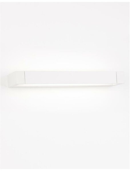 NOVA LUCE nástěnné svítidlo LINE bílý hliník a akryl LED 12W 230V 3000K IP20 9117312