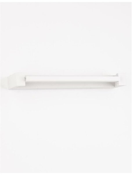 NOVA LUCE nástěnné svítidlo LINE bílý hliník a akryl LED 12W 230V 3000K IP20 9117312
