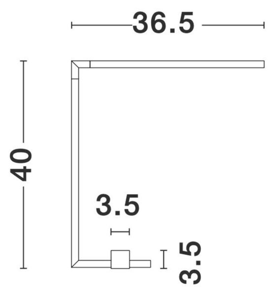 NOVA LUCE stolní lampa RACCIO zlatý kov a akryl LED 6.8W 230V 3000K IP20 9180725
