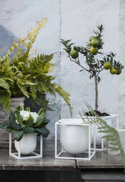 Audo Copenhagen Květináč Kubus White - 14 cm BLS182