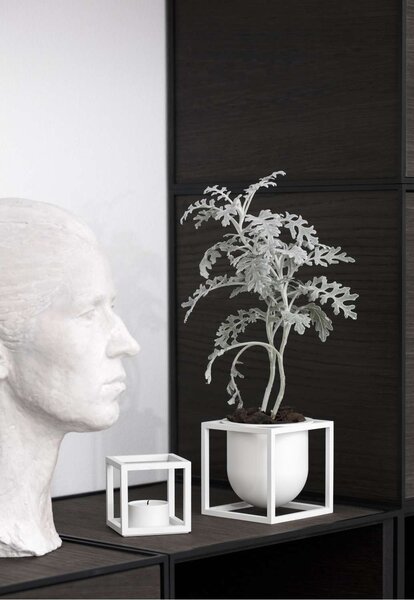 Audo Copenhagen Květináč Kubus White - 14 cm BLS182