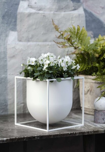 Audo Copenhagen Květináč Kubus White - 14 cm BLS182