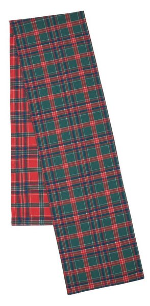 Bavlněný běhoun na stůl s vánočním motivem 220x32 cm Christmas Tartan Check – Catherine Lansfield