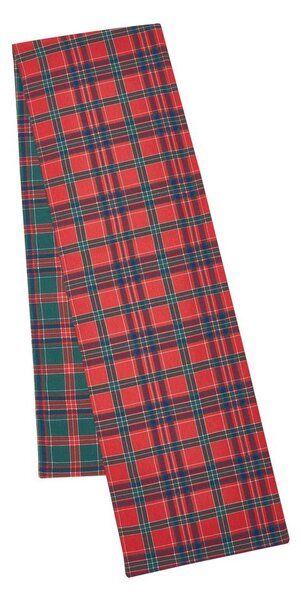 Bavlněný běhoun na stůl s vánočním motivem 220x32 cm Christmas Tartan Check – Catherine Lansfield