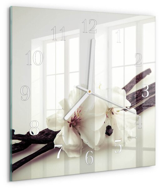 Skleněné hodiny Vanilka zskb-30x30-00085722
