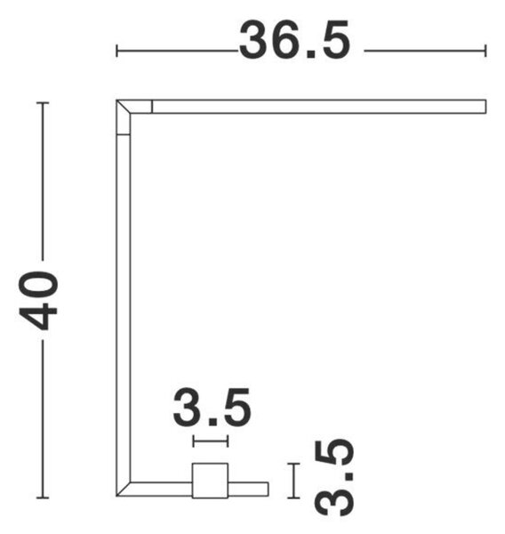 NOVA LUCE stolní lampa RACCIO černý kov a akryl LED 6.8W 230V 3000K IP20 9180724