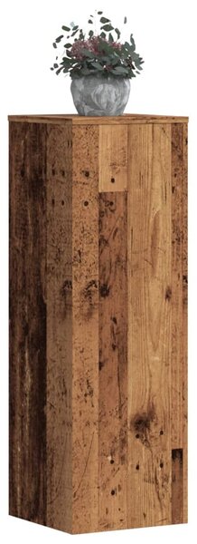 Stojan na rostliny old wood 33 x 33 x 100 cm kompozitní dřevo