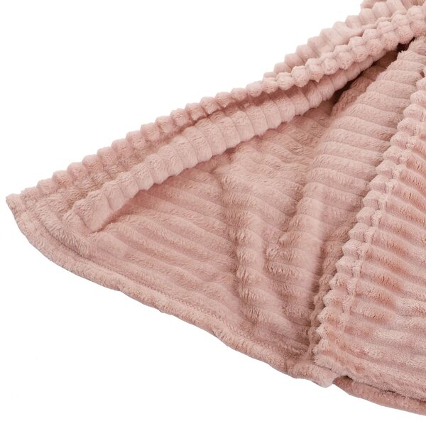 Růžový plyšový pléd Stockholm old pink - 150*200 cm - Collectione
