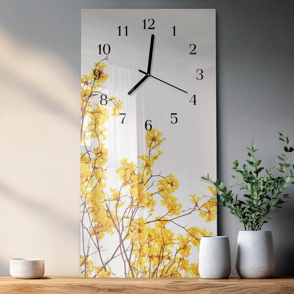 Skleněné hodiny vertikální Strom zsppc-30x60-00174163