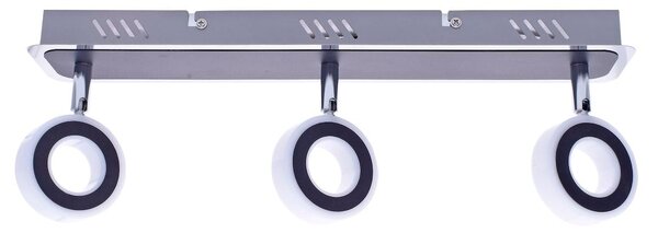 Bodové LED svítidlo Sole, 3x LED 15w, 4000k, ch/b
