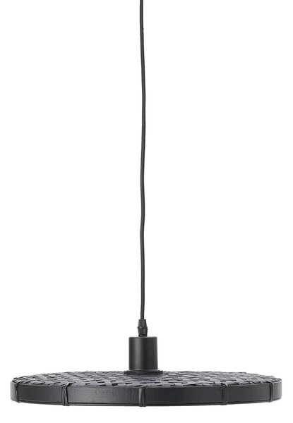 Černé ratanové světlo Paloma s výpletem - Ø 40*3cm / E27 - Light & Living