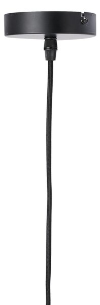 Černé ratanové světlo Paloma s výpletem - Ø 60*9cm / E27 - Light & Living