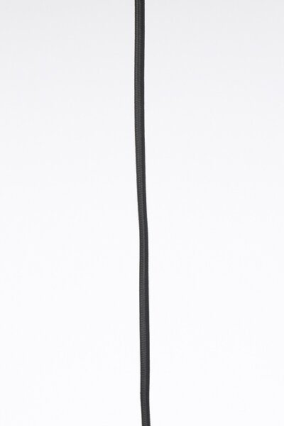Černé ratanové světlo Paloma s výpletem - Ø 60*9cm / E27 - Light & Living