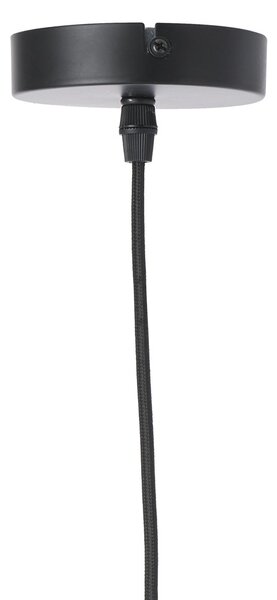 Černé ratanové světlo Paloma s výpletem - Ø 40*3cm / E27 - Light & Living