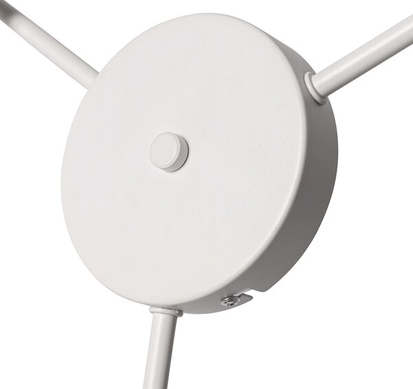 Stropní lampa bílá, šedá a hnědá 3-světlo - Multidrum