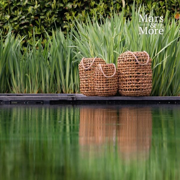 Lucerna z vodního hyacintu Valentina - 11*30*34cm - Mars & More