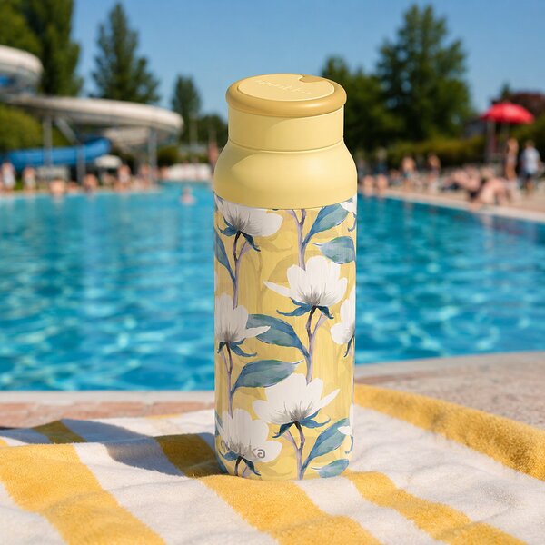 Nerezová termoláhev s poutkem Echo, 690ml, Quokka, magnolia