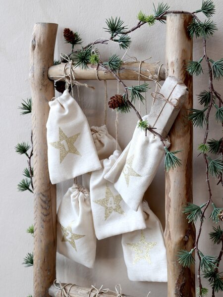 Adventní kalendář - 24ks pytlíčků - 9,5*14,5 cm - Chic Antique