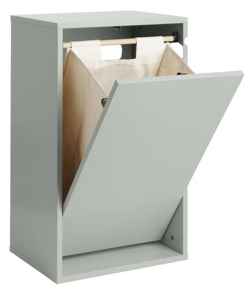 Šedomodrý nástěnný koš na prádlo Laundry Box – ReCollector