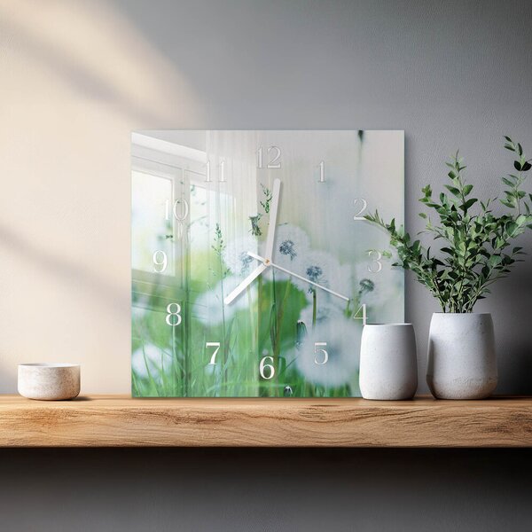 Skleněné hodiny Louka zskb-30x30-00085247