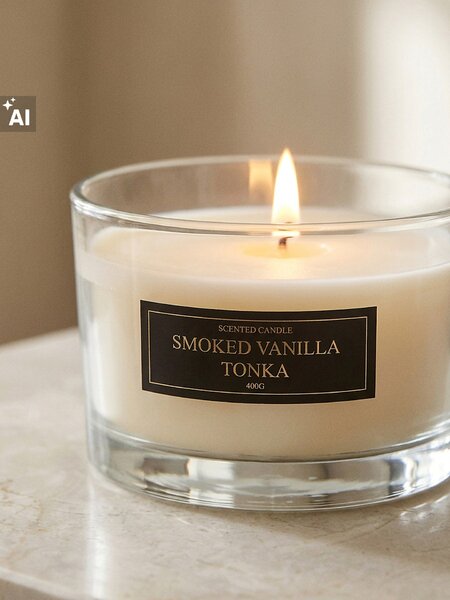 Sinsay - Vonná svíčka Smoked Vanilla Tonka - černá